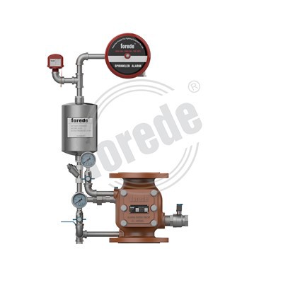 Flange Alarm Valve Dengan Gong Motor Air Stainless Steel